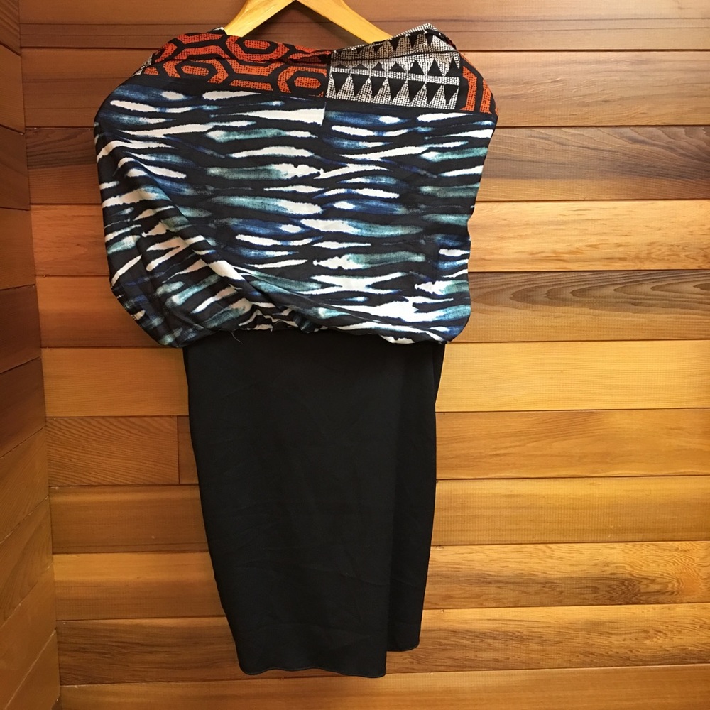 2/$20 Paper Doll Lined Safari Print Dress - Picture 4 of 8